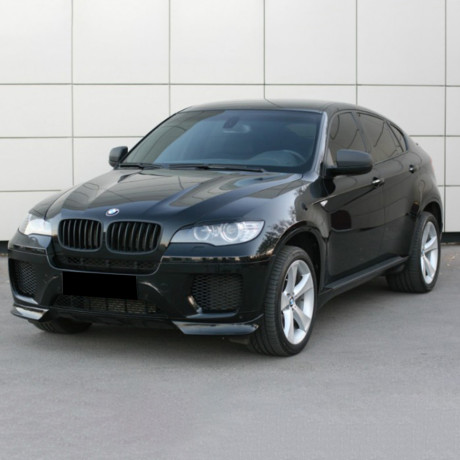 Клыки на передний бампер "GT" для BMW X6 купить недорого с доставкой в Судак