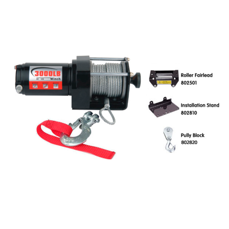 Лебедка для квадроцикла "Master Winch" PM3000, электрическая, 12В купить недорого с доставкой в Судак
