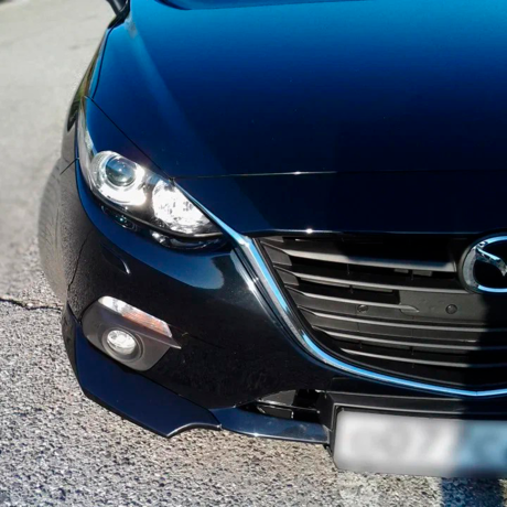 Накладки (клыки) на передний бампер "Самурай" для Mazda 3 (2013-2019) купить недорого с доставкой в Судак