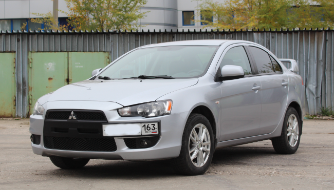 Рамка под номер на передний бампер для Mitsubishi Lancer X (2007-2016) купить недорого с доставкой в Судак